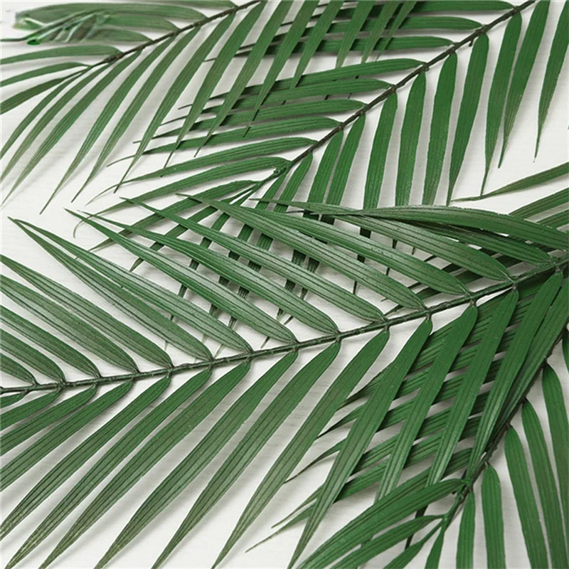 1pc Umelá Tropická Palmové Listy, Falošné Palmové Listy Havajské Luau Narodeninovej Party, Vianočné Dekorácie