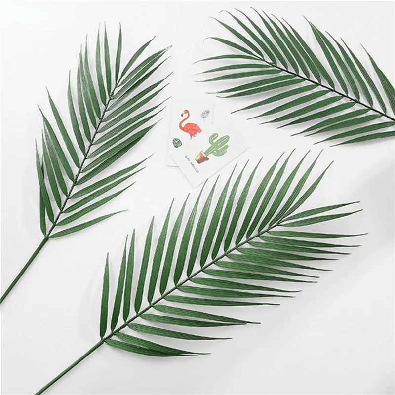 1pc Umelá Tropická Palmové Listy, Falošné Palmové Listy Havajské Luau Narodeninovej Party, Vianočné Dekorácie