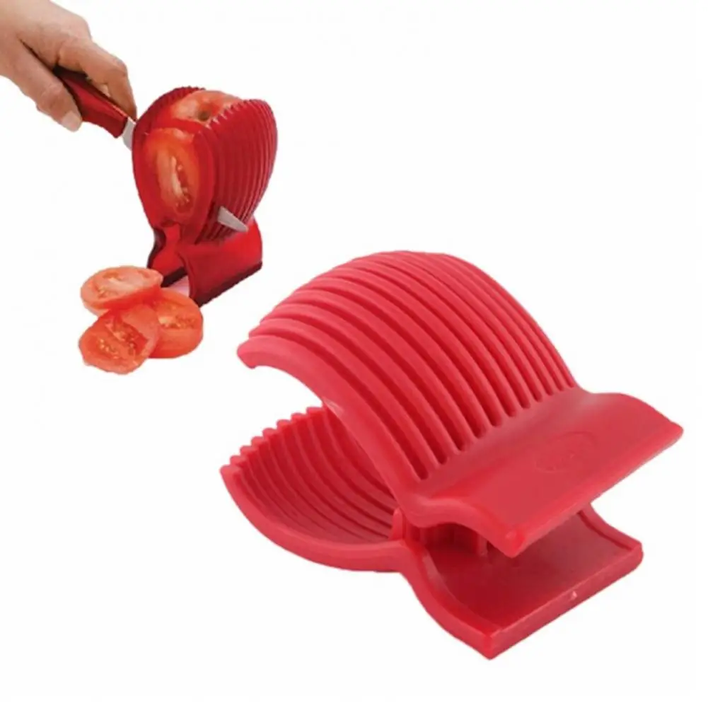 Paradajka Slicer Ergonomický Dizajn Non-slip Rez Plastové Citrón Cibuľa Ovocie Ručné Krájanie Stroj Kuchyňa Gadget Varenie Dodávky