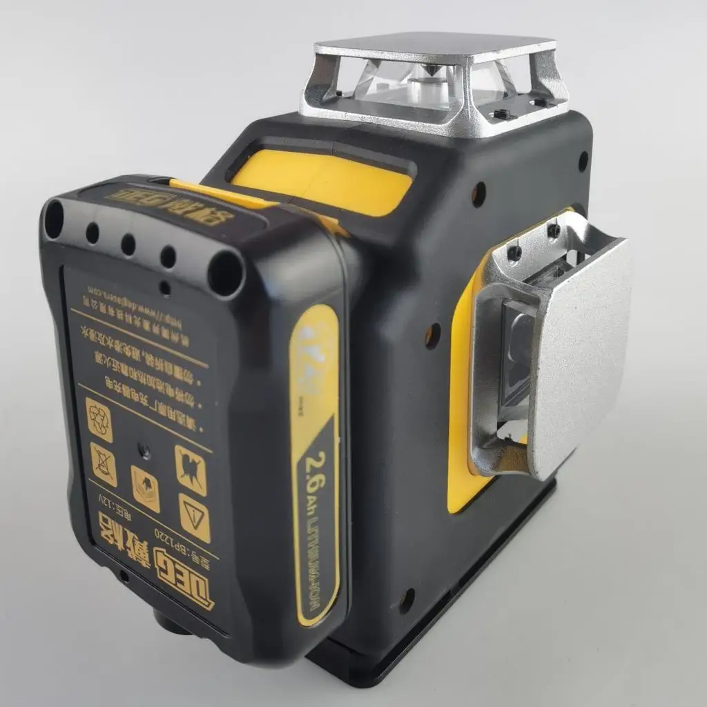Pôvodné trvalé používanie laserových úroveň 3D 12lines 18650 batériu čína výrobcov 360 nivelačný laser