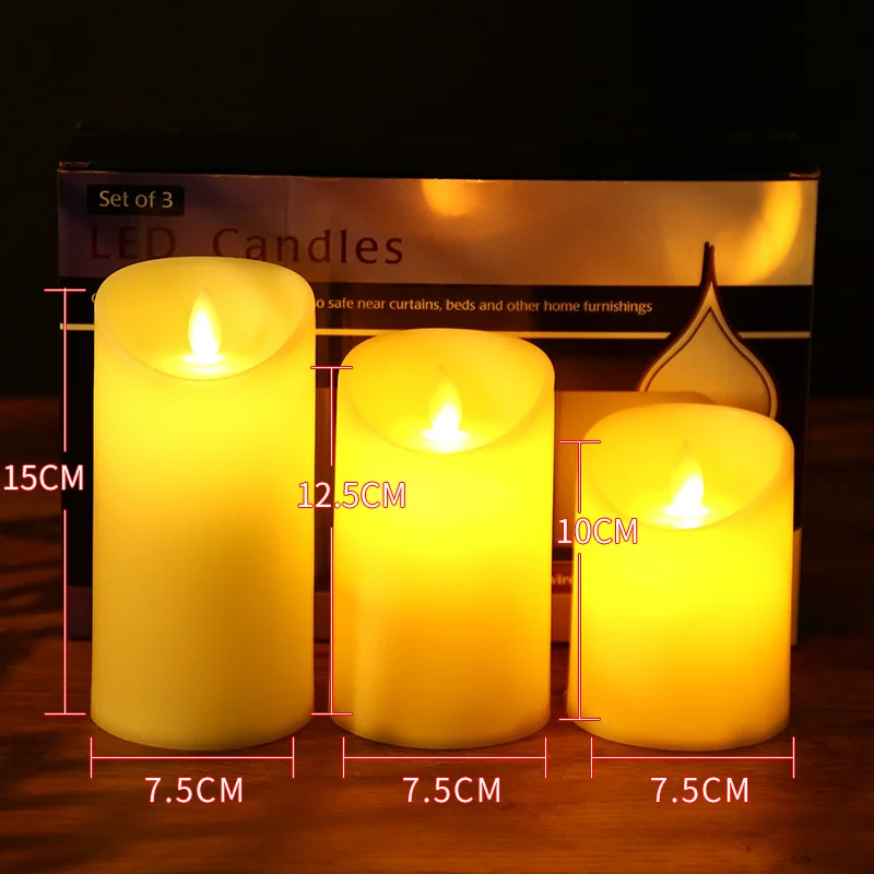 LED Sviečky Pohybujúce sa Knôt s Blikanie Plameň Batérie Powered Elektronické Falošné Svetlo Sviečky na spoločenské Svadobný Stôl Dekorácie