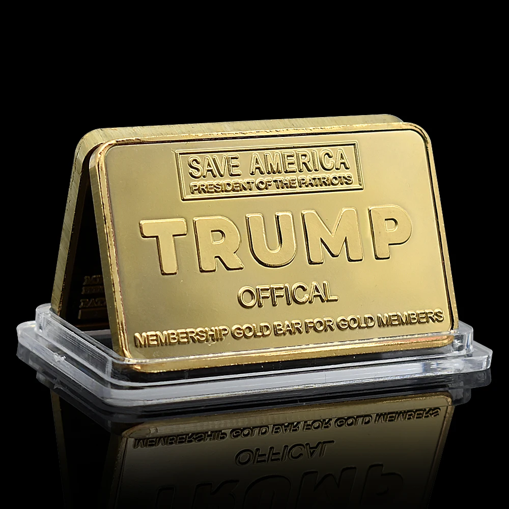 Úradný Trump 2024 Crad Gold Bar v Štýle Výzvou Medaila Uložiť Ameriky s Podpisom a Jedinečné Číslo, Zberateľstvo