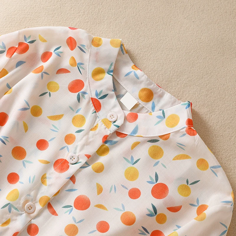 2022 Nový Príchod Japonský Štýl Tlače Kvetinový Prairie Elegantné dievčenské Letné Šaty Tenká Mäkká Bavlnená posteľná Bielizeň Voľné Ženy Bežné Šaty