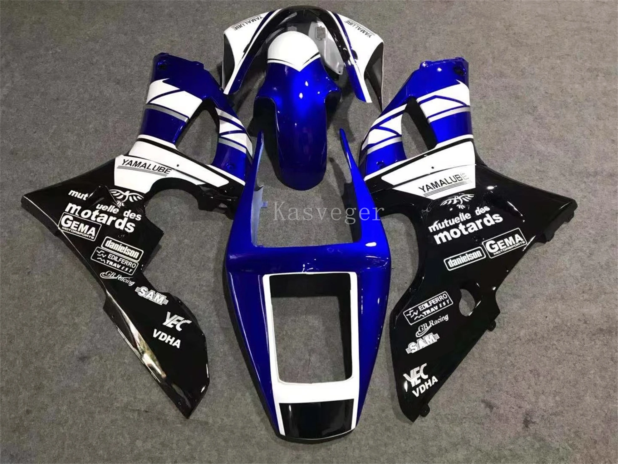 Vysoká Kvalita Nový Motocykel, ABS Horské Kit vhodný Pre YAMAHA YZF-R1 1998 1999 YZF R1 Karosériou Shell Set Custom White Modrá