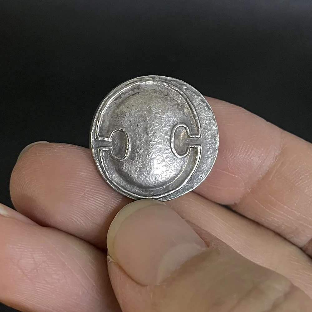 Replika starovekej gréckej medené mince štít minca Thebes starovekej Rímskej mince DIY prívesok ornament perforované náhrdelník