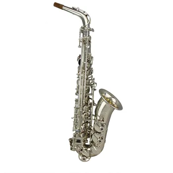 Vysoký Stupeň strieborné pozlátené Tri dvojlôžkové zbraní podporu kľúče Alto Saxofón