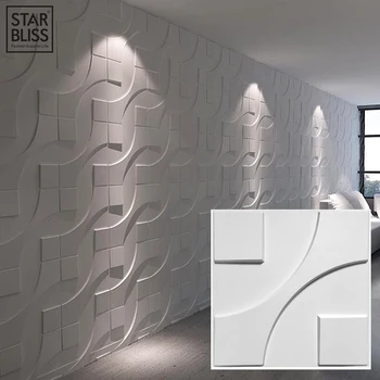 4pcs 50x50cm 3D stenové nálepky Geometrické diamantové rezanie 3D stena panel dekor obývacia izba tapety 3d vodotesné kúpeľňa kuchyňa