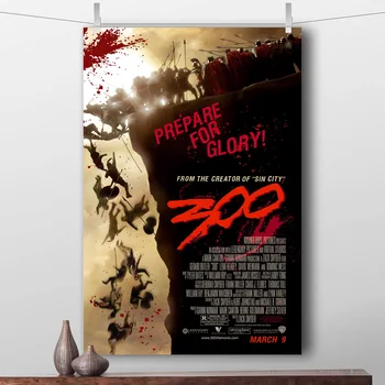 300 Spartan Filmový Plagát na Stenu Umelecké Plátno, Vytlačí Domáce Dekorácie 16X24/20X30/24x36 palec