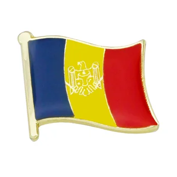 Moldavsko Kovové Vlajka Preklopke Kolíky-Južnej Európy Náhodné Odznaky Národný Deň Brošne Batoh Príslušenstvo(10 Ks/Lot)