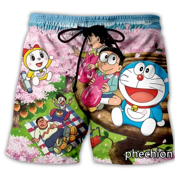 xinchenyuan Nové Muži/Ženy Doraemon Art 3D Vytlačené Bežné Šortky Streetwear Módy Mužov Voľné Športové Šortky T38