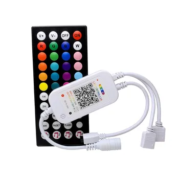 RGB ovládač Pre RGB 5V 12V 24V Led Pásy Neónové Svetlo Pásky Infračervené / Bluetooth / Musice Smart Controler S 40Keys IR Diaľkové ovládanie