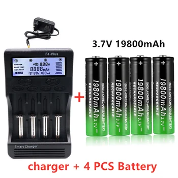 18650 batterie 3,7V19800mAh Batterie Ladegerät, 18650 3,7 V18350 18500 16340 25500 10440 14500 26650 1,2 V AA, AAA NiMH Batterie