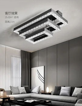Lustre LED prívesok na čítanie Luxusné Jednoduché Moderné Jedáleň Crystal Obývacej Izby, Spálne, Kuchynské Závesné Lampy, Osvetlenie