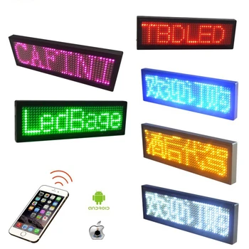 Bluetooth Led Názov Odznak Text Led Displej Obchod Led Sign Led Svetlo Rolovanie Názov Značky