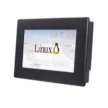 Kapacitný alebo odporový dotykový displej 7 palcov systému Linux embedded pc hmi priemyselné riadiace vložené hmi panel