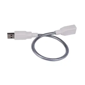 Predlžovací kábel USB Samec a samica konektor Kovové hadice 360° ohýbanie Denne mobile power Multifunkčné USB ventilátor nočné svetlo