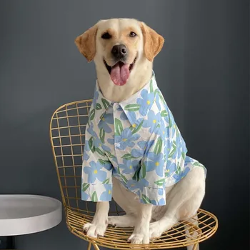 Letné Psa Tričko Big Oblečenie Pre Psy Veľkých Pet Oblečenie Oblečenie, Bradáče Corgi Shiba Inu Husky, Labrador, Zlatý Retriever Kostýmy