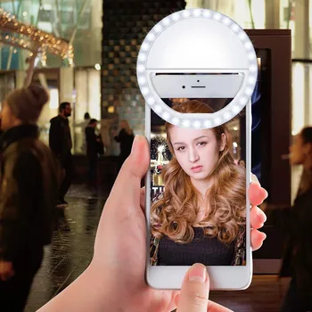 Objektív Selfie LED Krúžok Flash Light Lentes Prenosný Telefón Selfie Lampa pre iPhone xr 7 8 X samsung s10 plus a70 a50 luz para galaxy