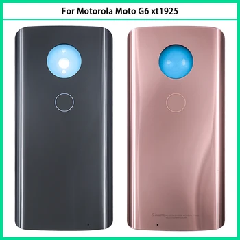 Battey Zadný Kryt Pre Motorola Moto G6 G 6 Zadné Sklo Dverí Bývanie Panel Prípade Nahradiť Na Moto G6 Kryt Batérie S Logom & Lepidlo