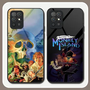 Monkey Island Telefón Prípade Tvrdeného Skla Pre Huawei P30 P40 P50 P20 P9 Smartp Z Pro Plus 2019 2021 Bohaté A Pestré Kryt