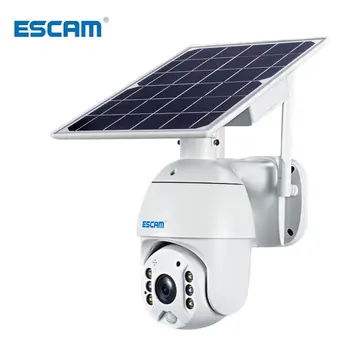 ESCAM QF480 4G Solárne IP PTZ Kamier hviezdne svetlo farebná IR vízia P2P 4G sim karty IČ videokamery pre ukladací priestor typu Cloud, fotoaparát