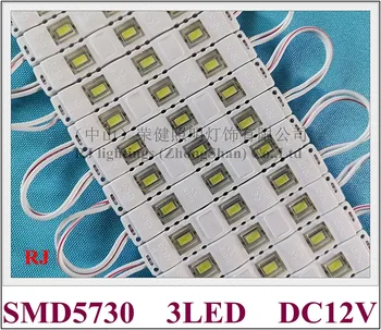 vstrekovanie LED modul, nepremokavé SMD 5730 LED zadné svetlo DC12V 1.2 W 120lm 3 led IP65 78 mm*12mm*5mm PVC CE, ROHS vysoké svetlé