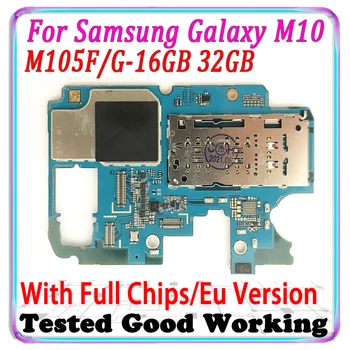 EÚ Verzia Pre Samsung Galaxy M10 M105F M105G Pôvodný Dosky 16GB 32GB Odomknutý SM-M105F Logic Board Matka Doska