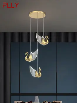 PLLY Nordic Prívesok Svetlo Tvorivé Swan Luster Visí Lampa Moderného Zariadenia pre život Jedáleň