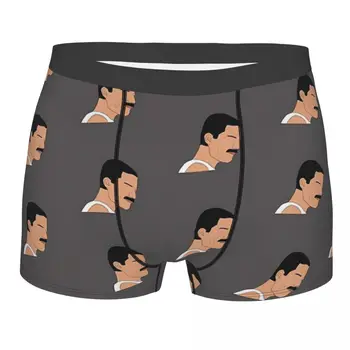 Vtipné boxerky Nohavičky Mužov Freddie Mercury Bielizeň Polyester Spodky pre Male Plus Veľkosť