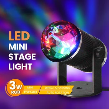 LED Slávnostné Fáze Svetlá na Vianočný Večierok Dekoratívne Osvetlenie RGB Mini Stage Farebné Trasie Hlava Svetlá domáceho prostredia Svetlá