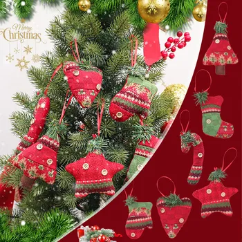 Vianočný Stromček Visí Prívesok Ozdoby Veselé Vianočné Dekorácie Pre Domov Šťastný Nový Rok Deti Darčeky Xmas Navidad Noel #50g
