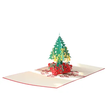Trojrozmerný Vianočné Santa Jazda Vianočné Festival Nový Rok Karty Zimnú Dovolenku Pohľadnice рождественские Открытки