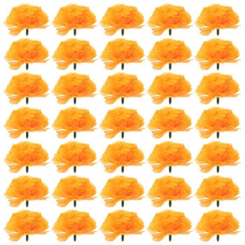 Nechtík Kvet Svadobné Hodváb Orange Dekor Faux Falošné Umelé Kvety, Hlavy Strana Navrhne Garland Girlandy Simulácia Domov