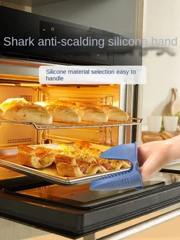 Potraviny-trieda ochrany životného prostredia pribrala model silikónové rukavice rúra mikrovlnná vzduchu fryer kuchyňa anti-hot silikónové strane klip