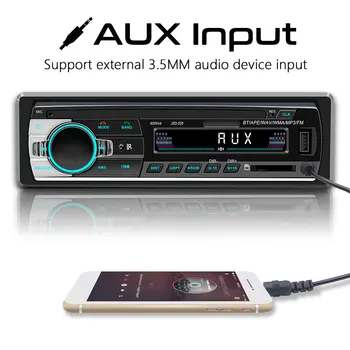 Auto Multimedia Player, FM, Bluetooth, MP3 Audio Prehrávač, Bluetooth, Mobilné Handsfree Dash AUX-in, Rádio Prijímač, pre Vozidla, Kamiónu, Autobusu