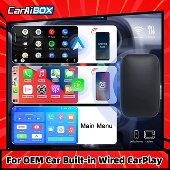 CarAiBOX 2023 CarPlay Ai Box Káblové Bezdrôtové CarPlay Android auto Adaptér Pre Univerzálnu auto Multimediálne Video WIFI YouTube
