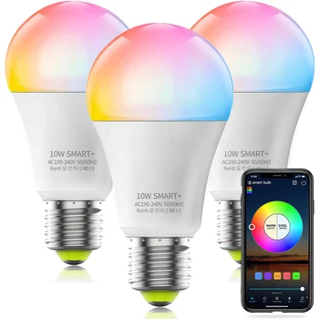 E27 Smart Žiarovka 15W WiFi LED Svetlo na Čítanie Farby RGB Pracovať S Alexa/Domovská stránka Google Stmievateľné Časovač Funkcia Magic Žiarovka