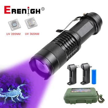 Mini UV Baterka ultrafialového Svetla, Zoomovateľnom UV Black Light Pet Moču Škvrny Detektor Scorpion AA/14500 batériový