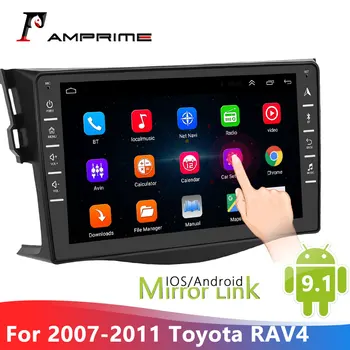 AMPrime Auto, android GPS Navigácie Prehrávač Pre Toyota RAV4 2007-2011 2DIN autorádia Multimediálne stereo Android 2din Autoradio
