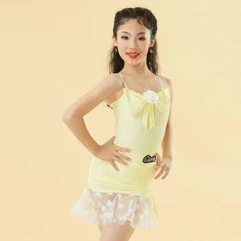 Letné latinské Tanečné Šaty Dievčatá ChaCha Tanečné Oblečenie Šatka Topy, Sukne Tango Praxi Nosenie latinskej Súťaže Oblečenie DL10155
