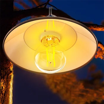 USB Nabíjateľné Retro Kempingové Svietidlo LED Dekoratívne Závesné Osvetlenie Nepremokavý Stan na Čítanie Outdoor Záhrada Street Cestovné Osvetlenie