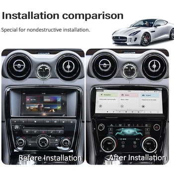 Auto AC Panel Pre Jaguar XJ XJL 2009-2018 Klímy Ovládanie Dosky dotykový displej s vykurovanie