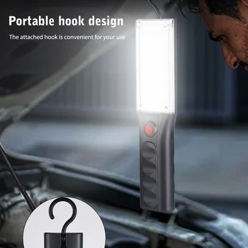 USB Kontrolné Svetlo Magnetické 1200/2000mAh autoservis svetlo Hook Dizajn Vodotesné Červené a Modré Svetlo Upozornenie pre pešiu Turistiku, Camping