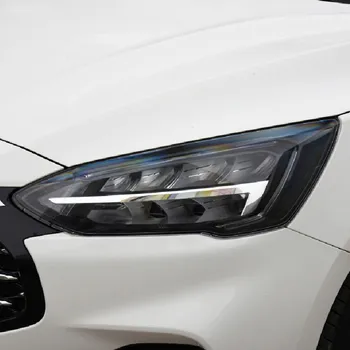 2X Auto Svetlometov na Ochranu Odtieň Film Dym Čierny Transparentný TPU Predné Svetlo Nálepka Pre Ford Focus 4 MK4 2019 2020 Príslušenstvo