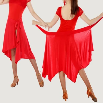 Letné Sukne Pre Ženy 2023 Čierna, Fialová, Červená Farba Profesionálne Nepravidelný Lem Tanec Sukne Latin Dance Sukne Pre Ženy