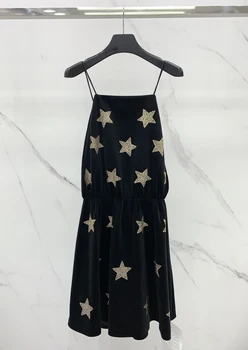 Velvet podväzkové sukne retro classic päť-špicaté hviezdy posedenie s teplou vŕtať podväzkové maska sukne mäsa a chudnutie