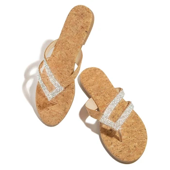 Sandále Pre Ženy Elegantné Drahokamu Pohodlný Platformu Ležérne Topánky Letné Beach Cestovné Papuče Flip Flop