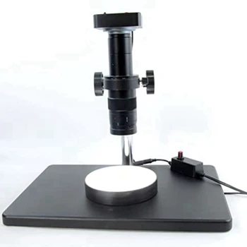 Biela Nastaviteľný Jas Krúžok Svetlo Iluminátor Nahradenie Napájací Adaptér, LED Krúžok Mikroskopom Spodnej Svetlo NÁS Plug
