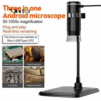 50x-1000x Bezdrôtový Digitálny Mikroskop Prenosné USB HD Inšpekcie Fotoaparát Zväčšenie s Flexibilný Stojan Telefónu Repair Tool