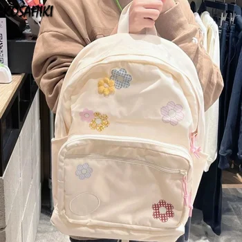 2023 kórejský Kvetinový Bežné Batohy Japonskej High-capacity Schoolbags Y2k Estetické Víla Ženy Batoh pre vysokoškolákov